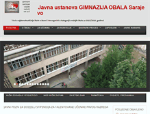 Tablet Screenshot of obala.edu.ba
